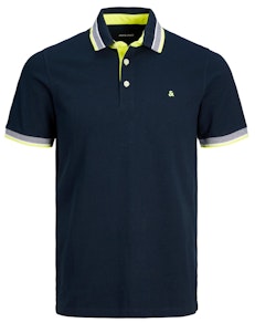Jack & Jones Classic Polo Shirt Navy Neon